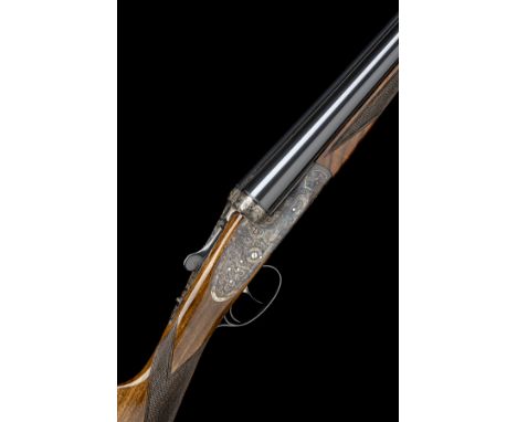 ARRIETA A 12-BORE 'CROWN' ROUNDED-BAR SIDELOCK EJECTOR, serial no. 68-12, 30in. nitro chopperlump barrels, 2 3/4in. chambers,