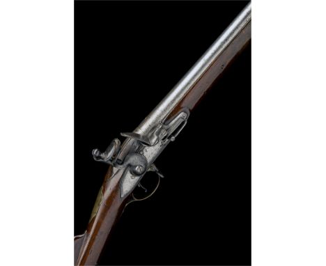 A RARE .665 FLINTLOCK MUSKET, UNSIGNED, MODEL '1756 ROYAL ARTILLERY CARBINE', no visible serial number,First Pattern circa 17