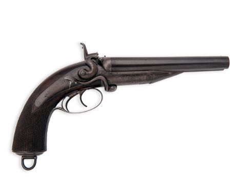 WILKINSON, LONDONA .577 (SNIDER) DOUBLE-BARRELLED HAMMER HOWDAH-PISTOL, serial no. 6995,circa 1880, with 6 1/2in. rifled barr