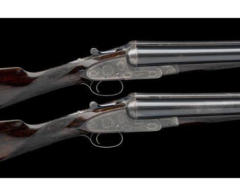 BOSS & CO. A PAIR OF 12-BORE EASY-OPENING SINGLE-TRIGGER SIDELOCK EJECTORS, serial no. 5855 / 6, 29in. nitro chopperlump barr