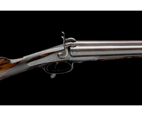 BOSS & CO.A 12-BORE ROTARY-UNDERLEVER DOUBLE-BARRELLED PINFIRE SPORTING GUN, serial no. 1880,30in. bold damascus barrels, the