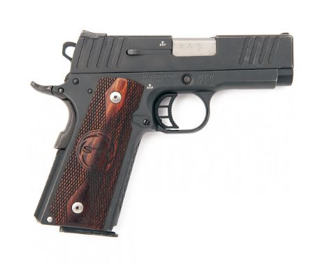 STI, USA A 9mm (PARA) SEMI-AUTOMATIC PISTOL, MODEL 'BLS-9', serial no. BLS2058, with brushed bright 3in. barrel, grey parkeri