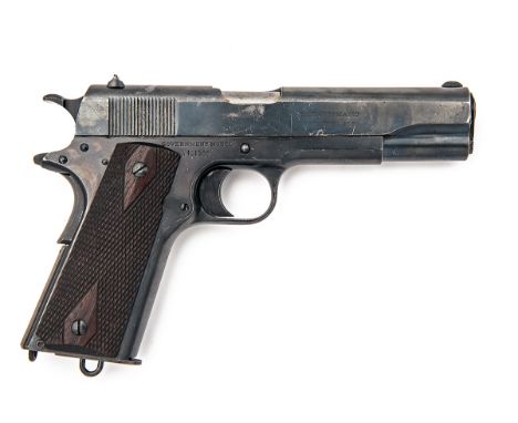 COLT, USA A .455 (ELEY) SEMI-AUTOMATIC SERVICE-PISTOL, MODEL '1911 BRITISH CONTRACT', serial no. W101566, for 1914, with 5in.