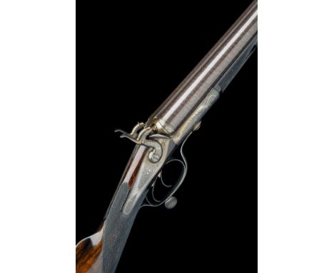 J. WOODWARD & SONS A 12-BORE ROTARY-UNDERLEVER HAMMERGUN, serial no. 3422, 29in. black powder only fine damascus barrels, the