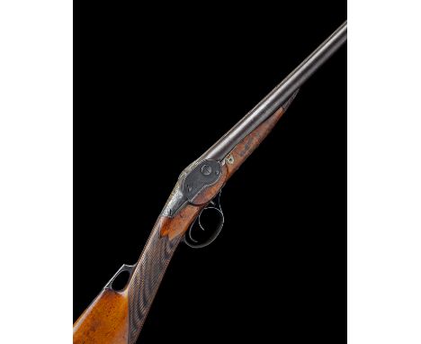 ROBERT, PARISA RARE 20-BORE (APPROX) PATENT TAB-FIRE DOUBLE-BARRELLED BREECH-LOADING SPORTING-GUN, no visible serial number,d