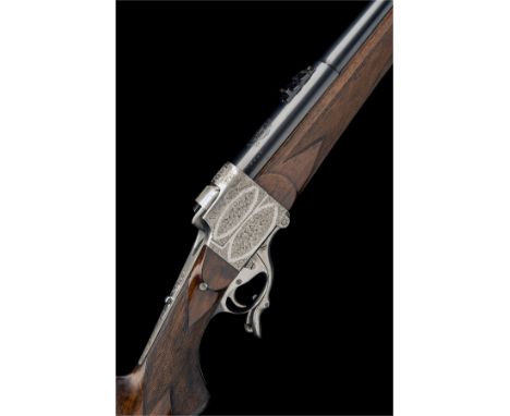 MADE FOR LE COMTE de LALAING A .600 NITRO EXPRESS FALLING BLOCK SPORTING RIFLE, serial no. 7393, 27 3/8in. Belgian proofed st