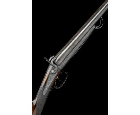 MATTHEWS, KENDALLA 14-BORE PINFIRE DOUBLE-BARRELLED SLIDE-FORWARDS SPORTING-GUN, MODEL 'BASTIN'S PATENT', no visible serial n