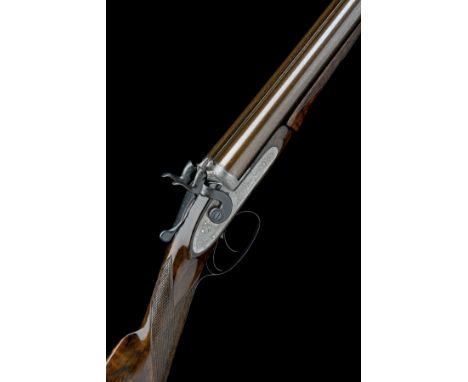 WESTLEY RICHARDS A 12-BORE 1871 PATENT SNAP-ACTION TOPLEVER BAR-IN-WOOD HAMMERGUN, serial no. 12907, 30in. nitro reproved dam