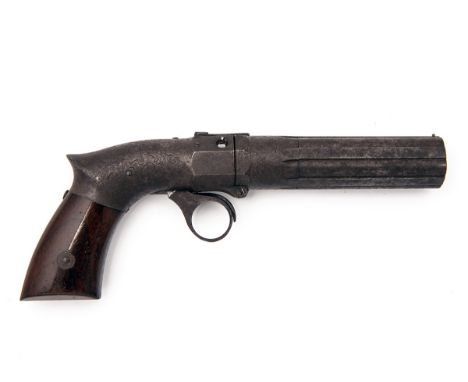 ROBBINS & LAWRENCE, USAA .31 PERCUSSION HAMMERLESS BREAK-OPEN PEPPER-BOX REVOLVER, MODEL 'RIBBED BARREL', serial no. 5488,for