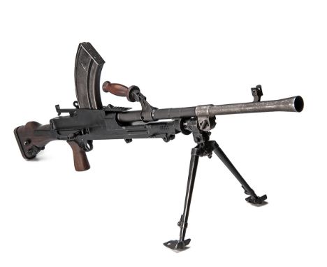 A .303 (BRIT.) FULLY-AUTOMATIC LIGHT MACHINEGUN, UNSIGNED, MODEL 'BREN MKI', serial no. X3078, dated for 1942 and by Enfield,