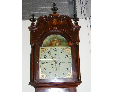 A Large C.1800 J. R. Booth Mahogany Longcase Clock