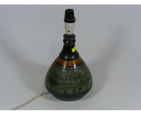 A Newlyn Pottery Lamp