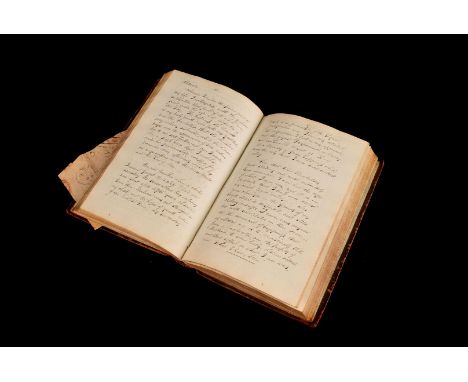 Books, two 18th century hand written and illustrated volumes of The Puppet Shew or The Characteristic Mirror of Men and Thing