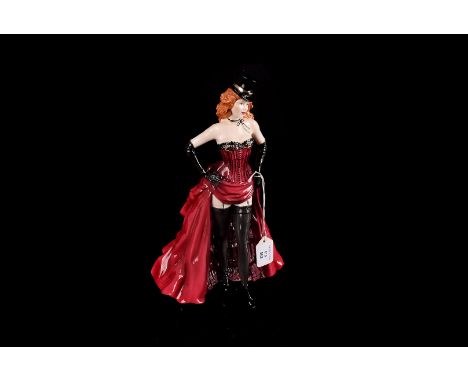 A Royal Worcester bone china figure group, Celestine', ltd. ed. 602/7500 by Peter Holland of a burlesque dancer, complete wit