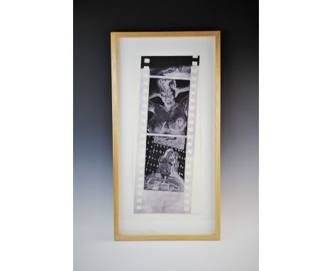 Marcus Harvey (b1963),  Print on paper,  'Strip',  Named and titled to glass,  68cm x 28.5cm,  Framed and glazed,  along with