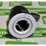 3x boxes of LV MR16 50W white tilt die-cast downlights - 10 per box