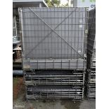 3x stackable folding pallet cages - W 1130 x D 1000 x H 1200mm