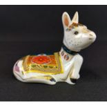 Royal Crown Derby donkey foal paperweight - 2003 MMV