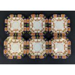 6x St. Michael China England saucers - 2586 (5 marked with a 4 and 1 marked with a 3)