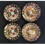 4x Royal Crown Derby saucers - details in the description