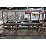2x Heavy duty structural cribs - W 1830 x D 610 x H 610mm