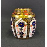 Royal Crown Derby ginger jar with lid - 1128 LI - lid details XLIX