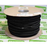 2x reels of black elasticated rope 8mm x 100m