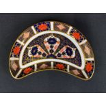 Royal Crown Derby crescent shaped dish - 1128 XLIX