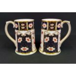 2x Royal Crown Derby traditional Imari Millennium tanker/tankards - 1999
