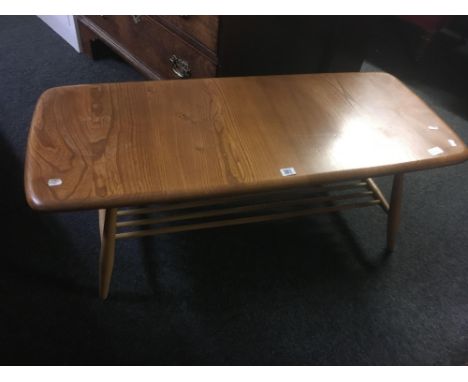 LIGHT ERCOL MAGAZINE TABLE