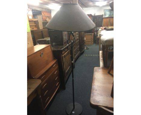 METAL STANDARD LAMP &amp; SHADE
