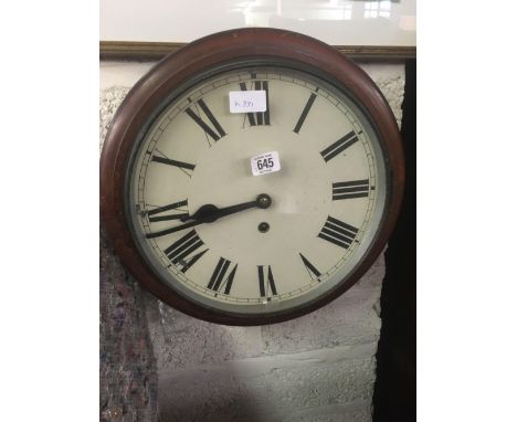 MAHOGANY CASED WALL CLOCK