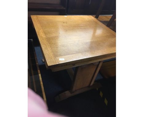 LIGHT OAK DRAW LEAF DINING TABLE