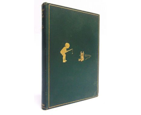 [CHILDRENS]  Milne, A.A. Winnie-the-Pooh, first edition, Methuen, London, 1926, dark green cloth gilt, top edges gilt, map en