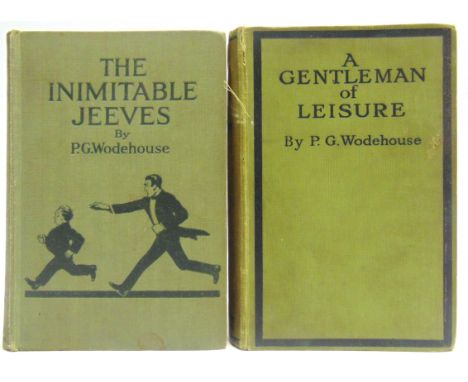 [MODERN FIRSTS]  Wodehouse, P.G. The Inimitable Jeeves, first edition, Jenkins, London, 1923, grey-green cloth, ten titles li