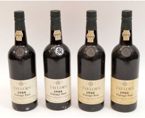 Four bottles of Taylor's Vintage Port, 1985, 75l 20.5% vol.