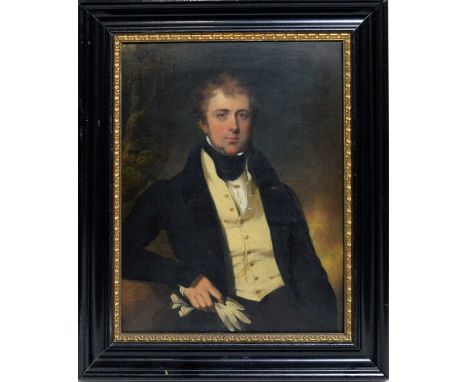 Andrew Robertson (Scottish, 1777-1845)Portrait of Charles John Brandling (1769-1826),oil on panel,25 x 19cms, framed.