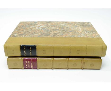 Home (John) The History of the Rebellion in the Year 1745, 4to, quarter-calf and marbled boards, illus with four fold-out map