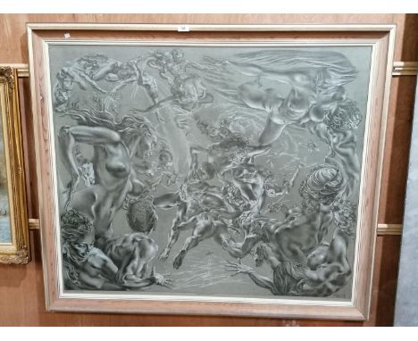A LARGE PICTURE "THE CREATION OF THE COSMOS" 3RD EDITION PRINT, PROOF NUMBER 39, 112 X 132 CM (HEIGHT X WIDTH) 