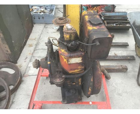 A PETTER ENGINE TYPE PAZ1 (WHEEL TROLLEY NOT INCLUDED) 