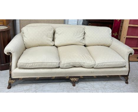 A LARGE CLASSICAL DESIGN SOFA IN THE REGENCY STYLE, 180cm x 95cm x 70cm