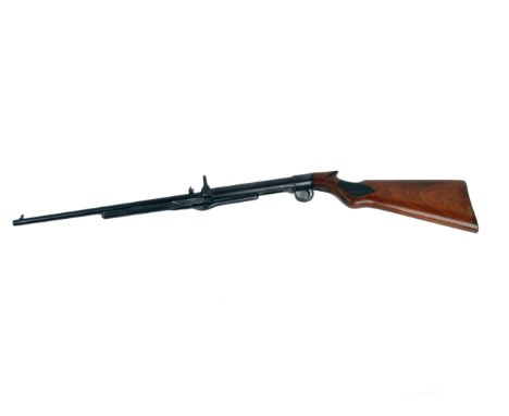 An early 20th century BSA air rifle with walnut stock, stamped with 'L' serial number indicating light weight or Ladies. 101c