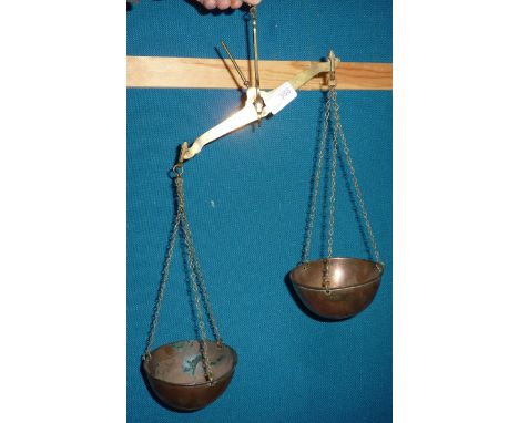 Pair of hand held balance scales 
