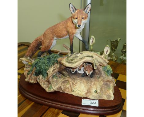 Limited edition Border Fine Arts 'Spring Show' sculpted by R. J. Aryes 255/1750 pieces with original box and certificate 
