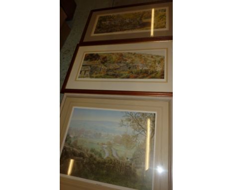 Pair of framed two limited edition prints by Graham Carver signed in pencil by the artist entitled 'Season of Mists Counterse