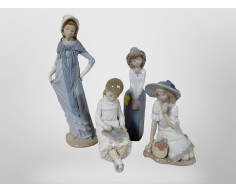 Four Nao figures of girls 