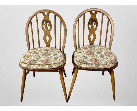 A pair of Ercol dining chairs 