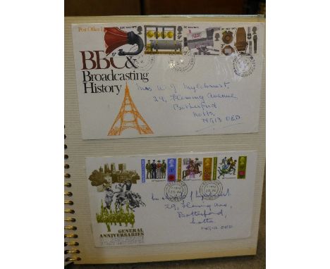 An album of forty-one 1970's first day covers
