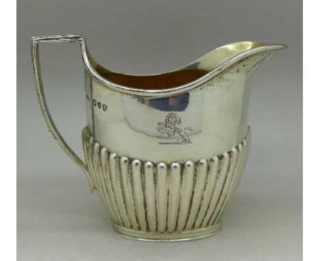 A Victorian cream jug, London 1890, Army & Navy Cooperative Society Ltd., F.B. Macrea, 205g