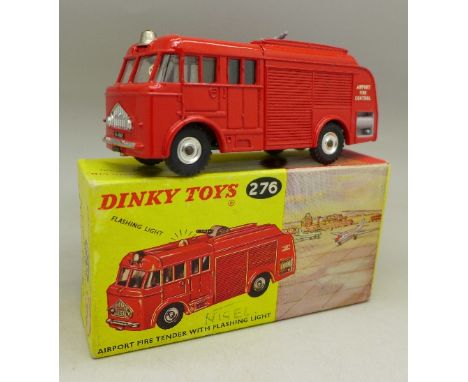 A Dinky Toys 276 Airport Fire Tender with flashing light, boxed